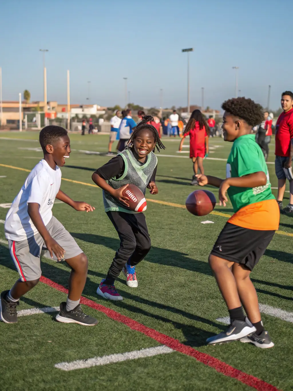 A dynamic image of Icons Sporting Football Academy players competing in a regional tournament, demonstrating their advanced football techniques and strategic gameplay.